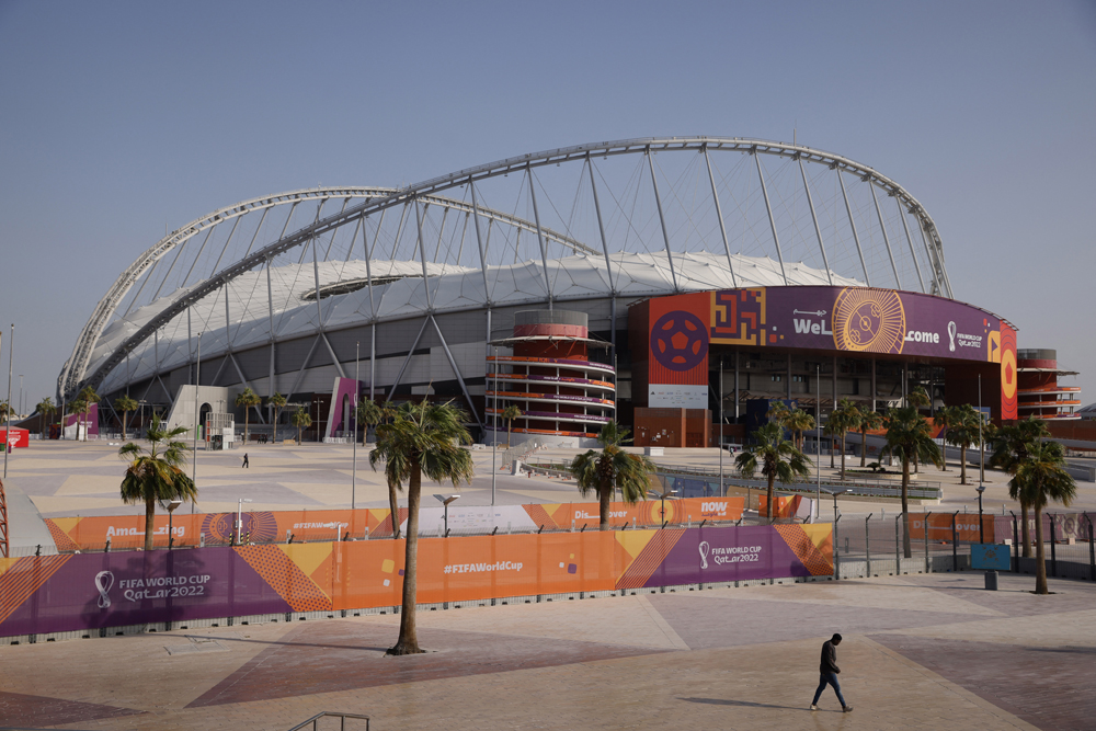 A general view of the Khalifa International Stadium in Doha. REUTERS