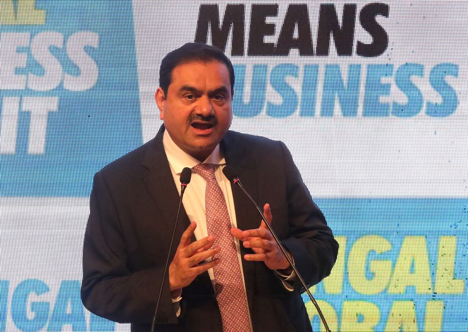 Indian billionaire Gautam Adani addresses delegates during the Bengal Global Business Summit in Kolkata, India April 20, 2022. File Photo / Reuters