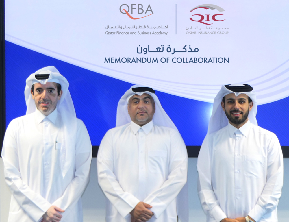 QIC Group and QFBA officials at the event.