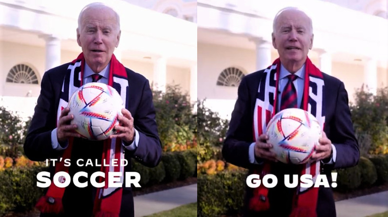 Frame grab from video footage of US President Joe Biden on Twitter / @POTUS