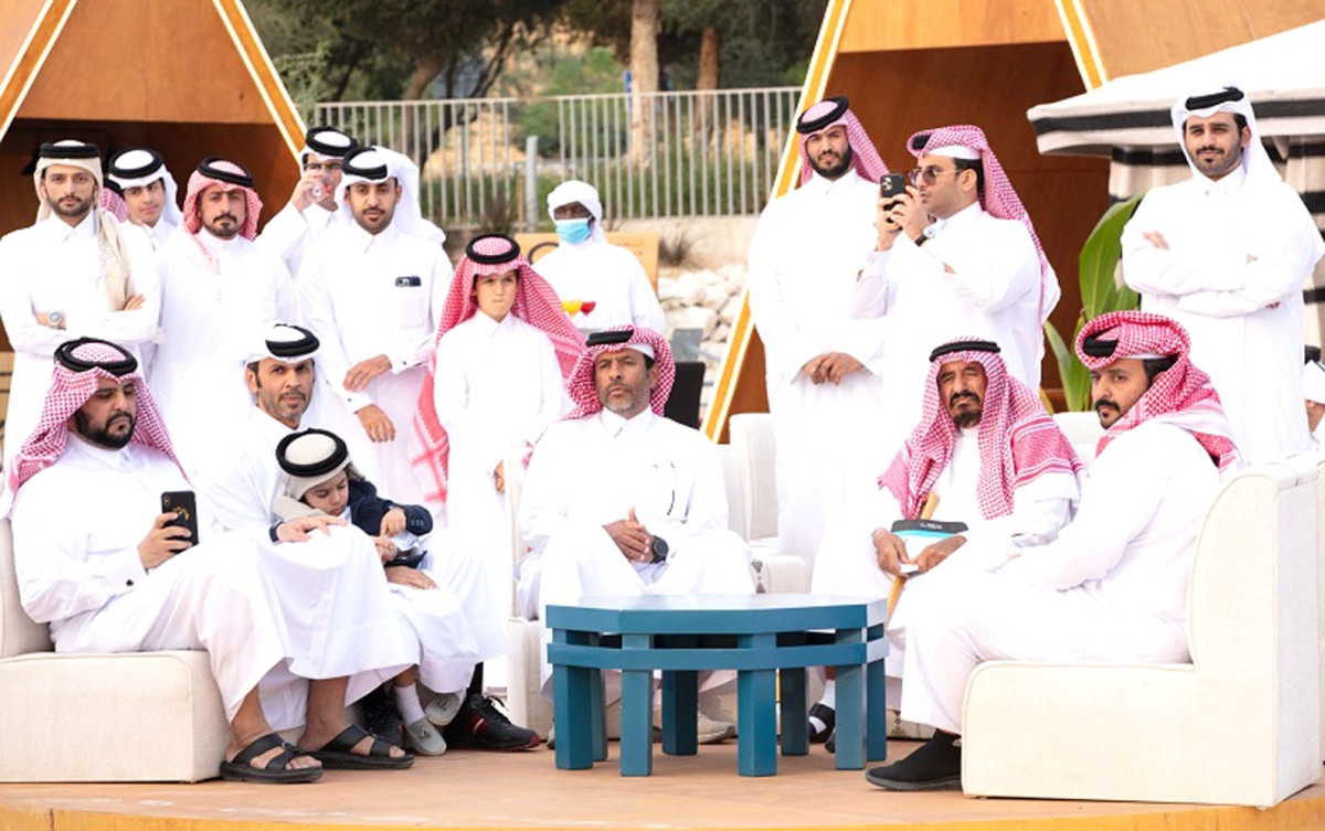 Members of the Al Khater family attend an event for restoration of Al Khater House.