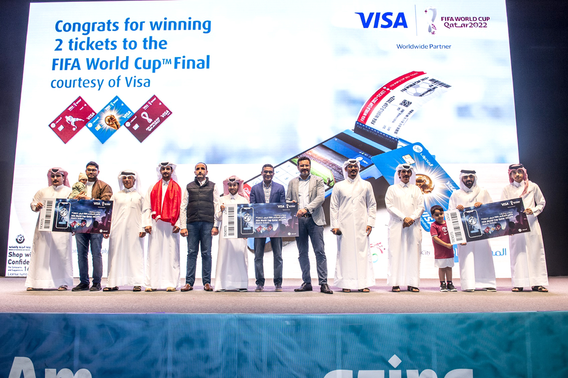 QIB officials with winners and representatives of Doha Festival City.