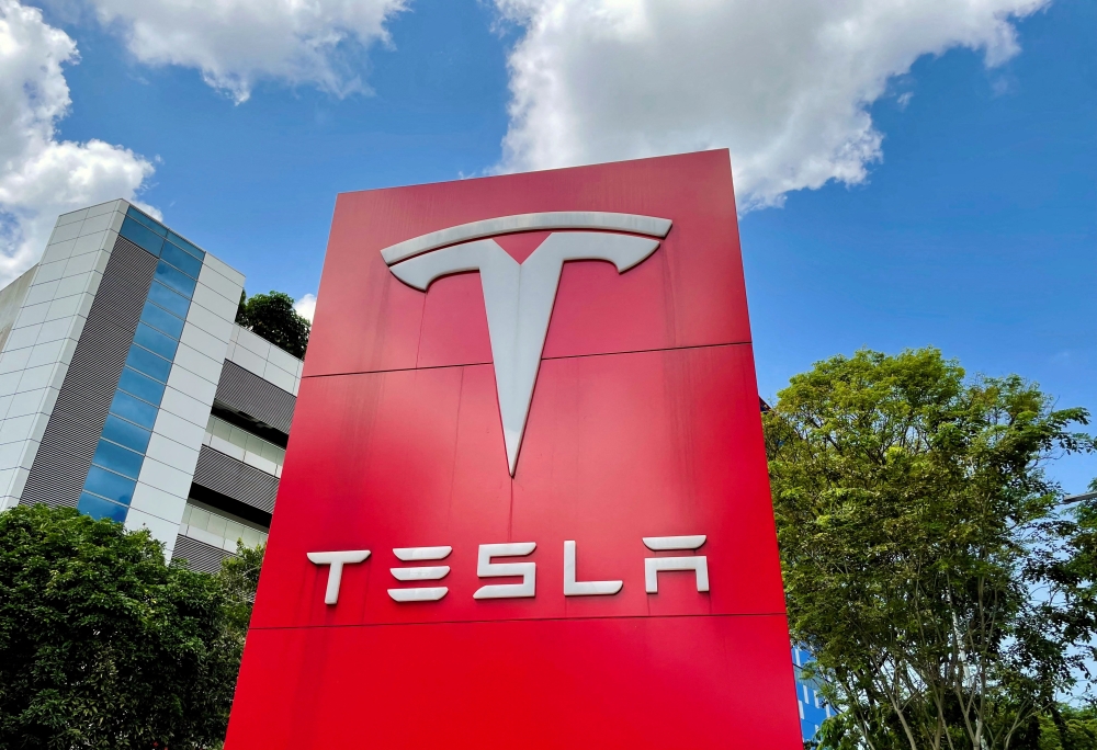  A view of the Tesla service centre in Singapore on July 16, 2022. File Photo / Reuters
