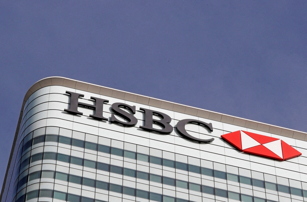 File Photo: The HSBC bank logo is seen in the Canary Wharf financial district in London, Britain, March 3, 2016. (REUTERS/Reinhard Krause)