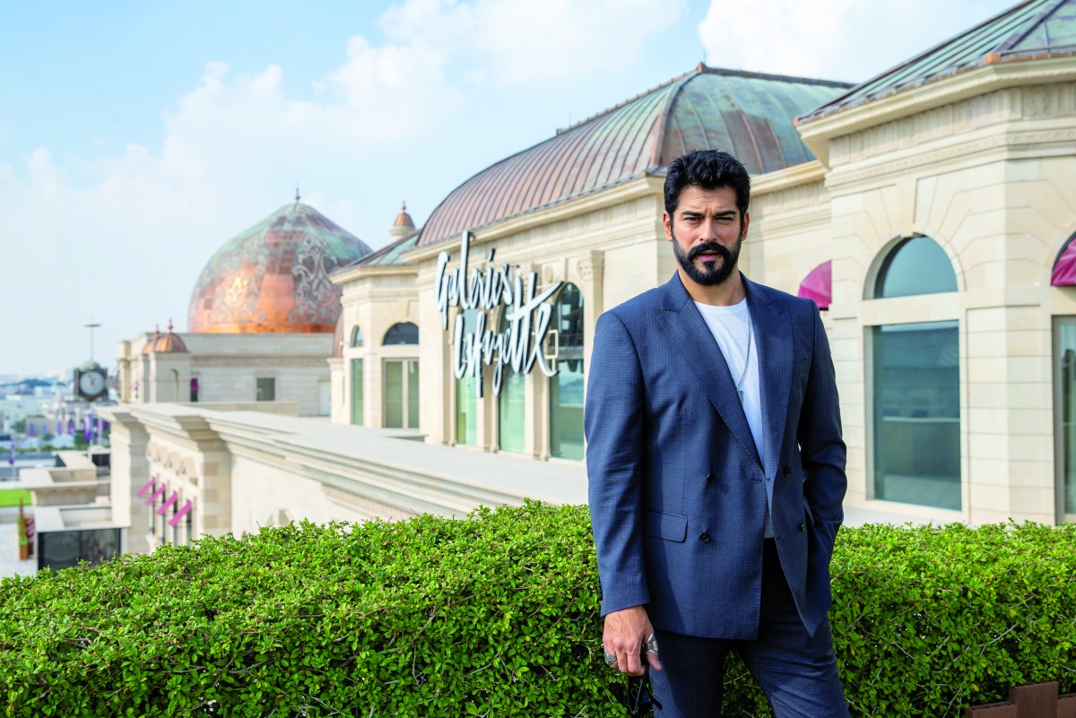Turkish actor Burak Özçivit at 21 High st in Katara Cultural Village on December 18, 2022. 
