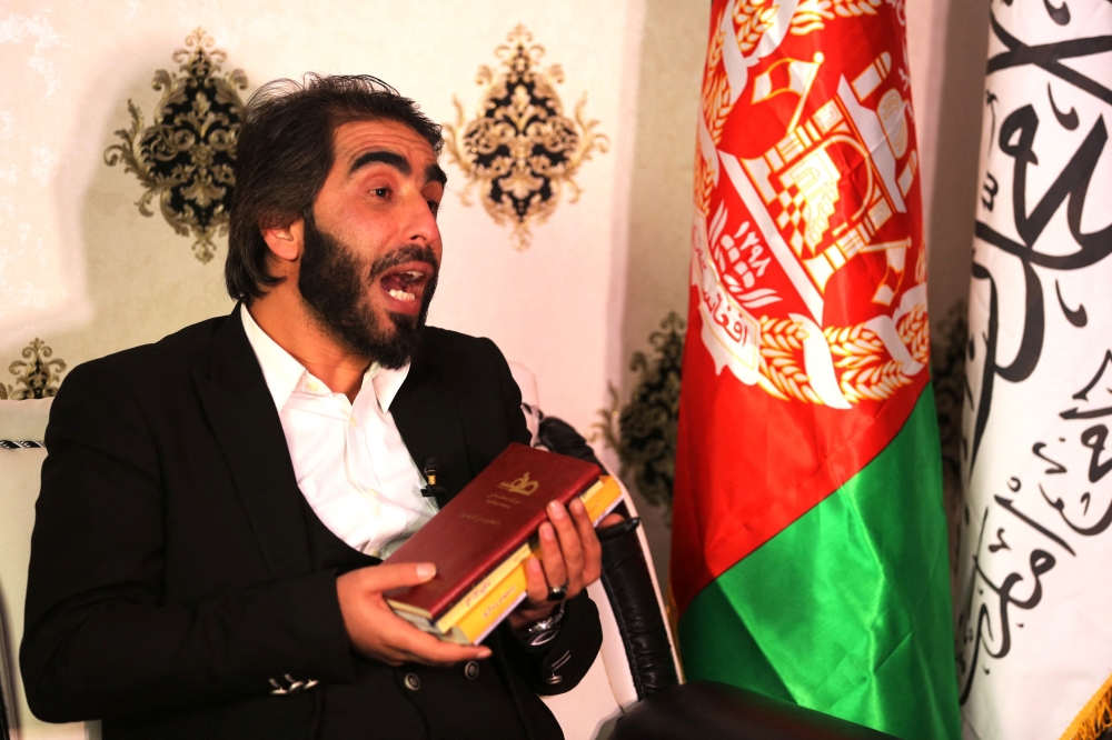 In this picture taken on December 30, 2022, Ismail Mashal speaks during an interview with AFP in Kabul. (Photo by AFP)
