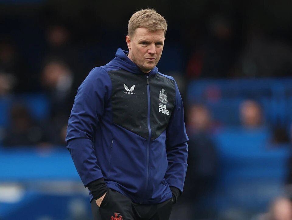 Newcastle United manager Eddie Howe looks on during the match against Chelsea at Stamford Bridge, London, on March 13, 2022.  File Photo / Reuters