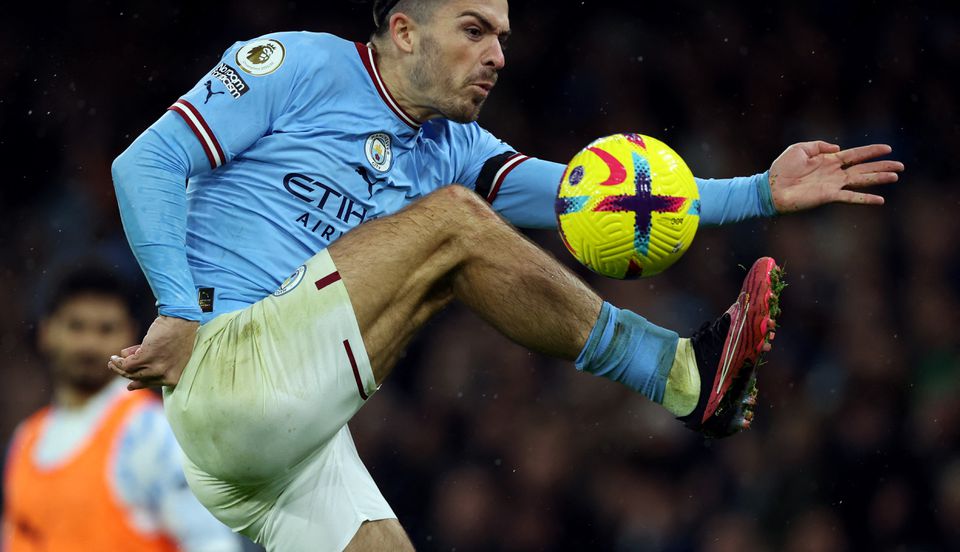 December 31, 2022 Manchester City's Jack Grealish in action REUTERS/Phil Noble