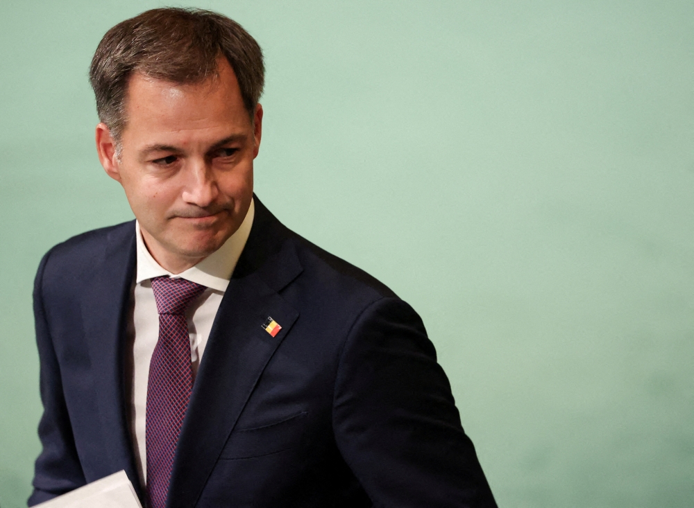 Belgian Prime Minister Alexander De Croo addresses the 77th United Nations General Assembly at UN headquarters in New York City, New York, US, September 23, 2022. (REUTERS/Caitlin Ochs)