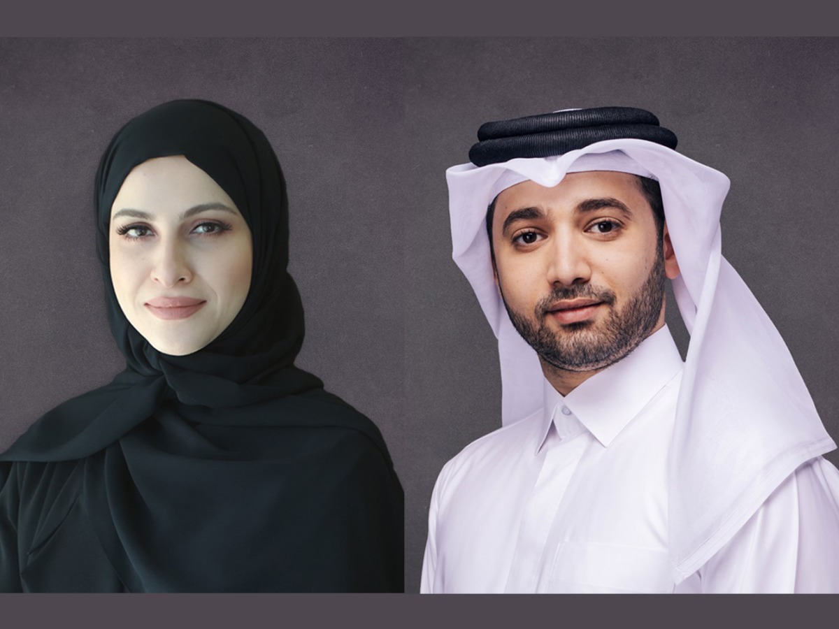 (Left) Sheikha Alanoud Bint Hamad Al Thani and Nasser Al Taweel