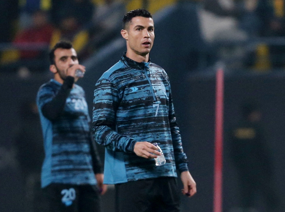 New Al Nassr signing Cristiano Ronaldo during training Reuters/Ahmed Yosri/File Photo