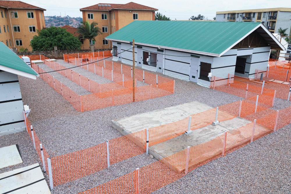In this file photo taken on December 09, 2022, a general view of the newly installed makeshift Ebola Treatment Unit with 32 beds, also to be used as a research centre for Ebola strains and vaccine trial. (Photo by BADRU KATUMBA / AFP)