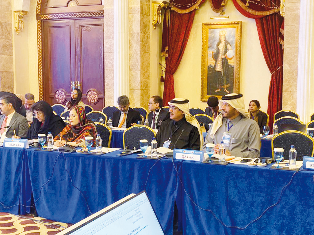 Shura Council delegation taking part in Asian Parliamentary Assembly meeting in Antalya, Turkiye.
