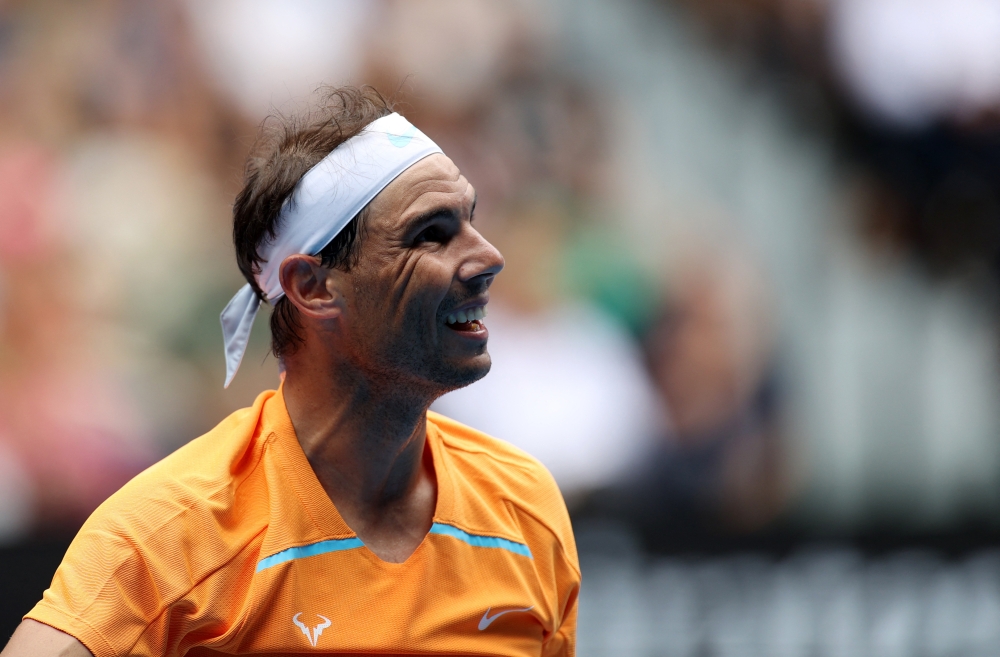Spain's Rafael Nadal reacts during his first round match against Britain's Jack Draper Reuters/Loren Elliott