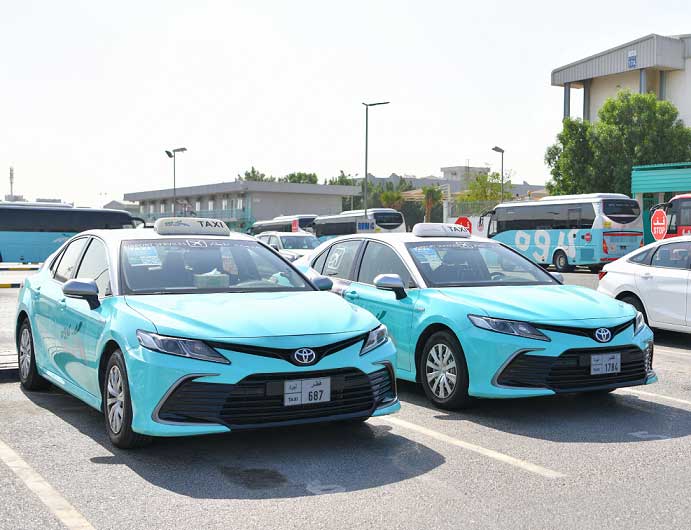 Karwa taxis are ready for passengers around Qatar