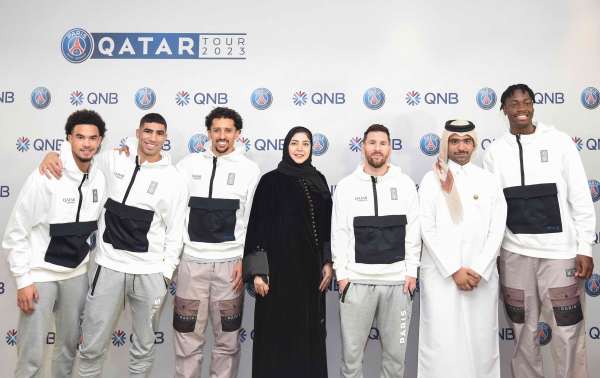 The event hosted by QNB for its VIP customers and stars of the Paris Saint-Germain football club.