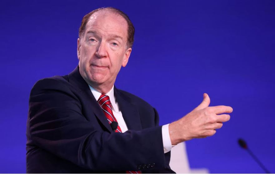 File Photo: World Bank President David Malpass attends the UN Climate Change Conference (COP26) in Glasgow, Scotland, Britain, November 3, 2021. (REUTERS/Yves Herman)