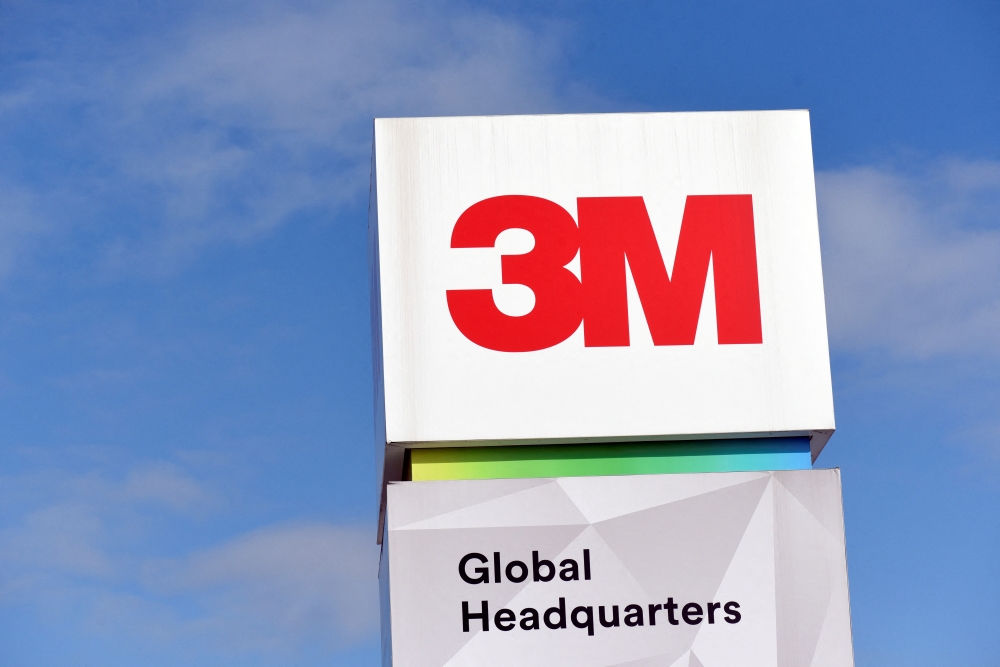 The 3M logo is seen at its global headquarters in Maplewood, Minnesota, US on March 4, 2020. (REUTERS/Nicholas Pfosi)