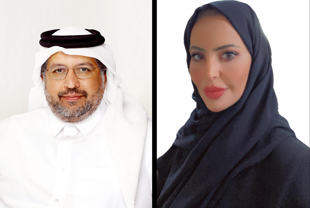 Faisal Al Mudahka and Sheikha Al Khater
