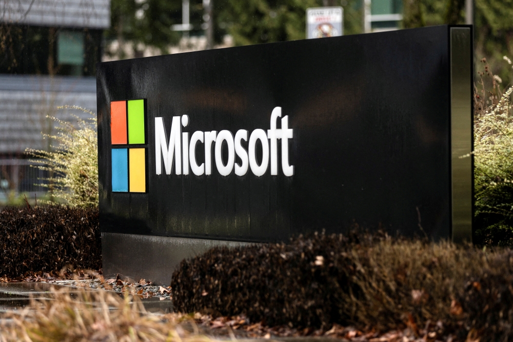 Microsoft signage is seen at the company's headquarters in Redmond, Washington, U.S., January 18, 2023. File Photo: REUTERS/Matt Mills McKnight/File Photo
