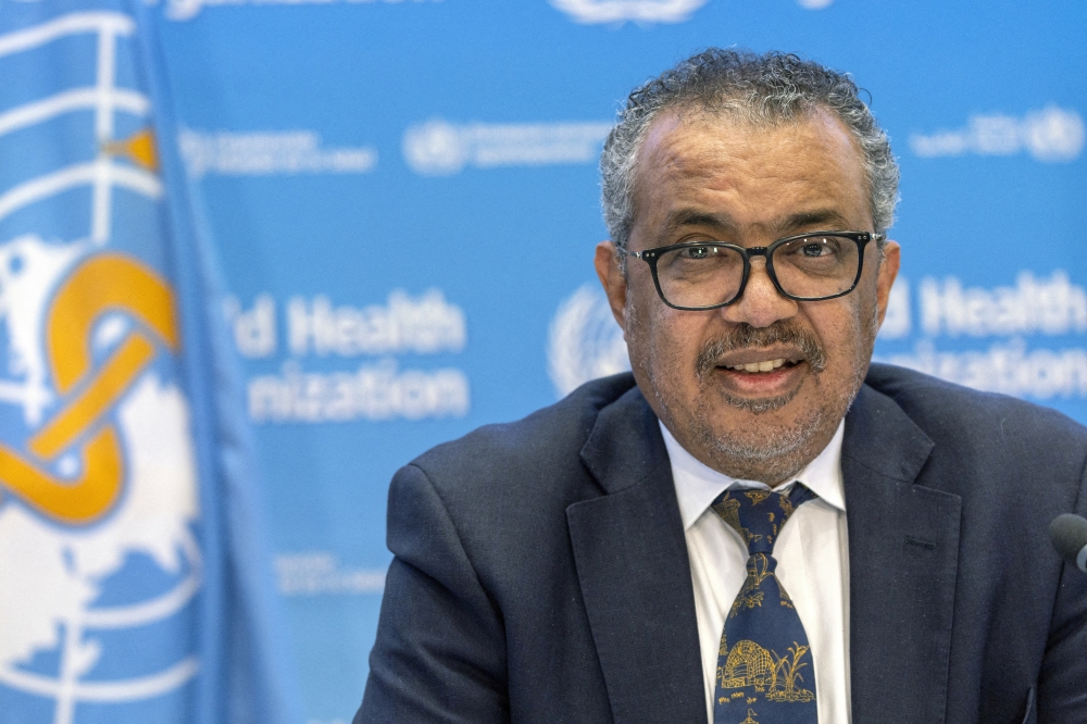 File photo: Director-General of the World Health Organization, Dr. Tedros Adhanom Ghebreyesus