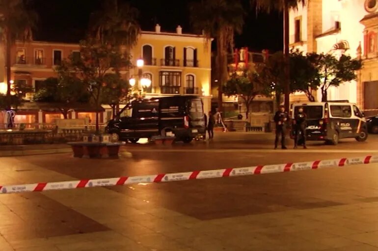 Police have not commented on the possible motives or political and religious affiliation of the attacker in Algeciras, Spain.  [Forta/Reuters]
