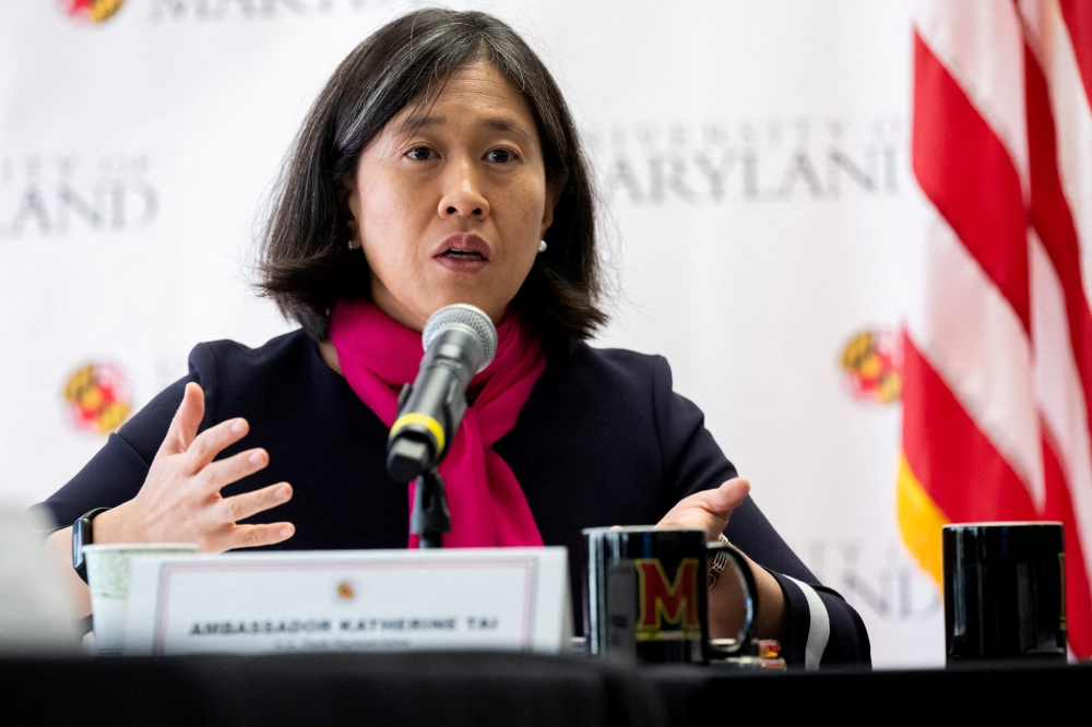 US Trade Representative Katherine Tai participates in a US - EU Stakeholder Dialogue during the Trade and Technology Council (TTC) Ministerial Meeting at the University of Maryland in College Park, Maryland, US, on December 5, 2022. File Photo / Reuters