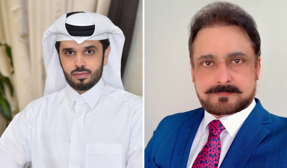 From left: Omar Abdulaziz Al Meer, Chief of Business Development and Alternative Channels Sector at QIIB and Visa’s Country Manager for Qatar Dr. Sudheer Nair.