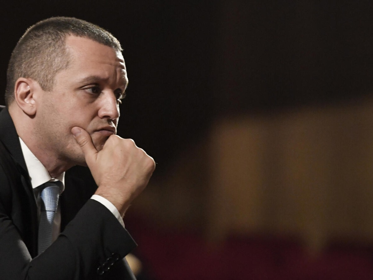 Ilias Kasidiaris was handed prison sentences in 2020 by a court that called the Golden Dawn party a criminal organisation. LOUISA GOULIAMAKI / AFP
