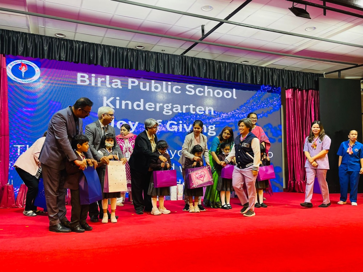 Students and staff of Birla Public School kindergarten Section taking part in the event.