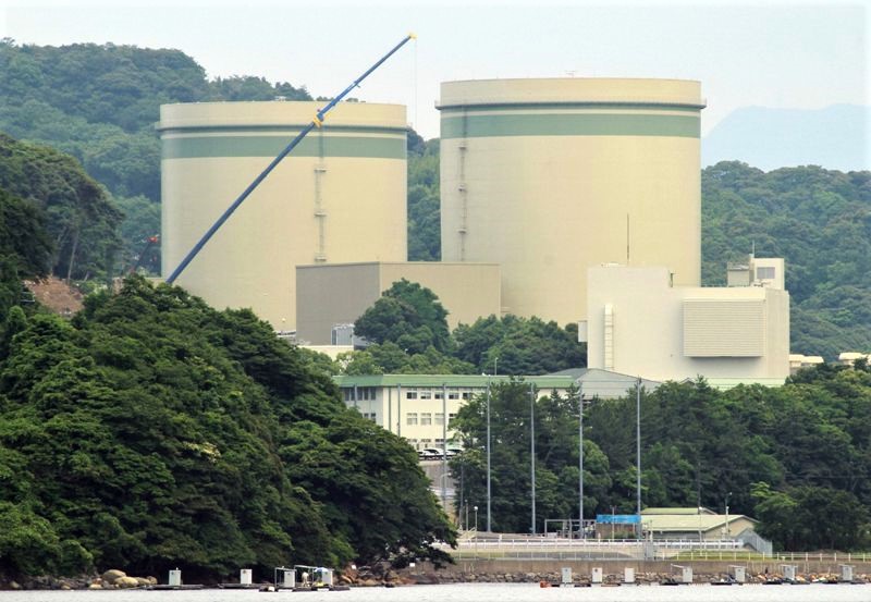 Kansai Electric's No. 1 and No. 2 reactors at the Takahama nuclear plant are seen in this picture at the town of Takahama in Fukui prefecture, some 350 kilometres (215 miles) west of Tokyo on June 20, 2016. (AFP / JIJI PRESS)