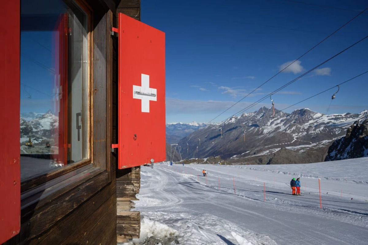 Vladislav Klyushin was detained en route to a ski holiday in Zermatt with his family. Fabrice Coffrini / AFP
