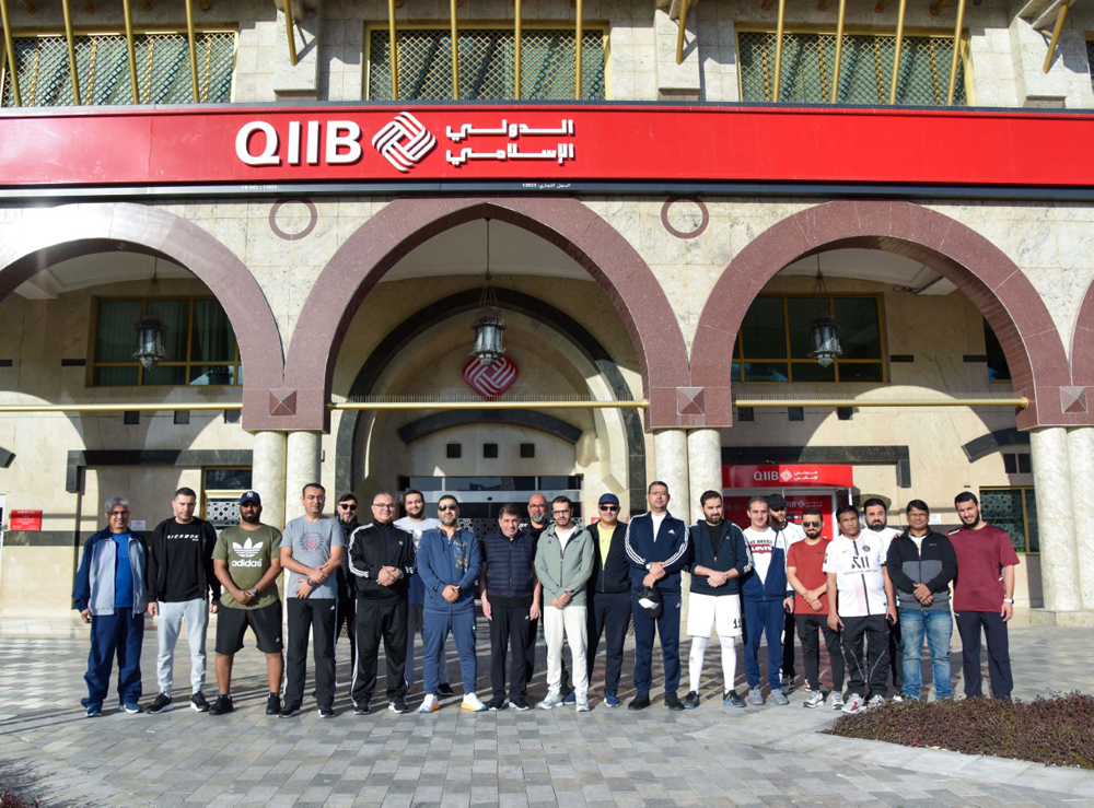 QIIB employees participating in the National Sport Day events. 