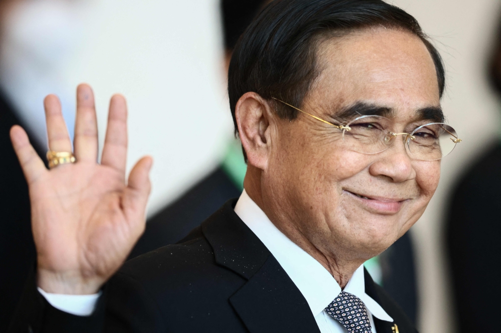 In this file photo taken on November 19, 2022, Thailand's Prime Minister Prayut Chan-o-cha attends the 29th APEC Economic Leaders’ Meeting (AELM) during the Asia-Pacific Economic Cooperation (APEC) summit in Bangkok. (Photo by Jack Taylor / POOL / AFP)