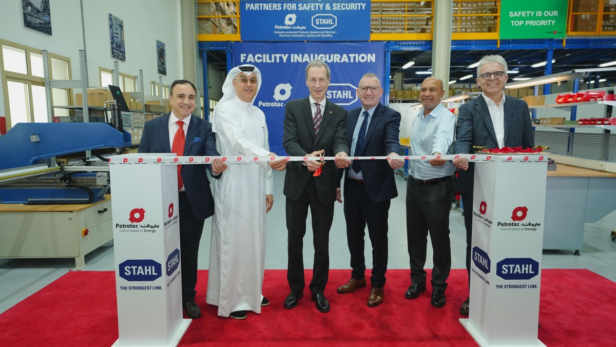 Petroleum Technology Company and R. Stahl officials inaugurate the assembly facility.