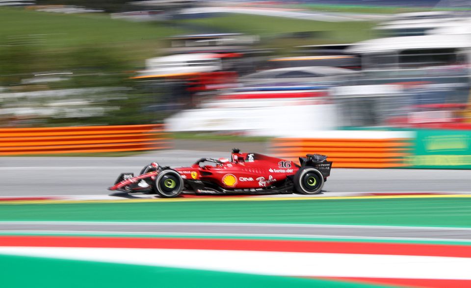 File Photo: Ferrari's Charles Leclerc in action at Austrian Grand Prix, July 10, 2022. (REUTERS/Florion Goga)