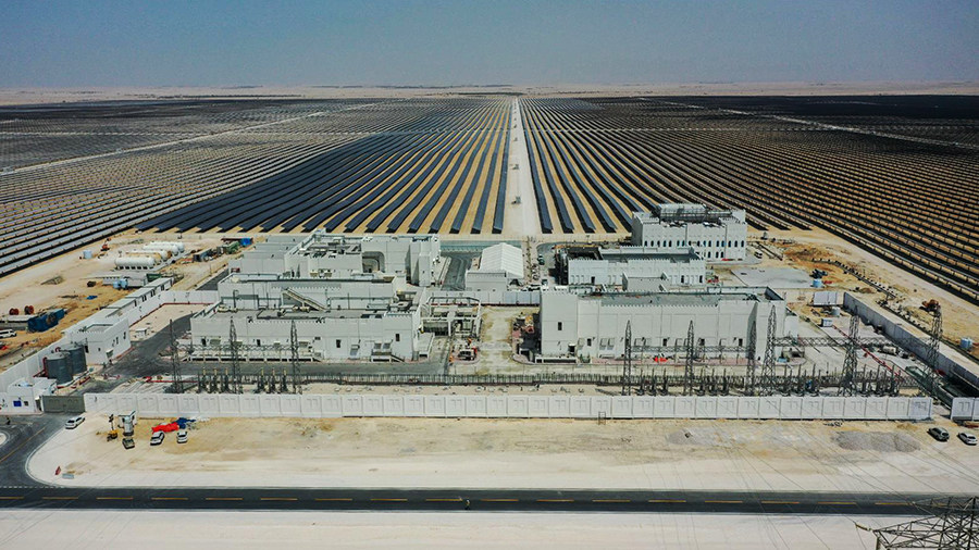 File photo of Al-Kharsaah Solar Power Plant