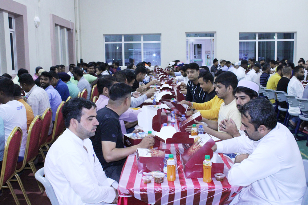 DPS-Modern Indian School's support staff team during the Iftar get-together.