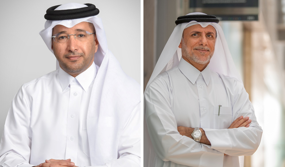From left: GCEO of Masraf Al Rayan Fahad bin Abdullah Al Khalifa, and Founding Chairman of GORD Dr. Yousef Alhorr 