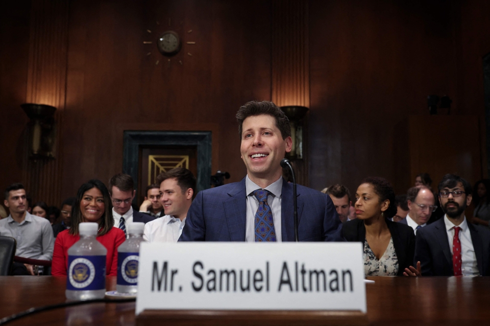 Samuel Altman, CEO of OpenAI, appears for testimony before the Senate Judiciary Subcommittee on Privacy, Technology, and the Law May 16, 2023 in Washington, DC. (Photo by WIN MCNAMEE / GETTY IMAGES NORTH AMERICA / Getty Images via AFP)