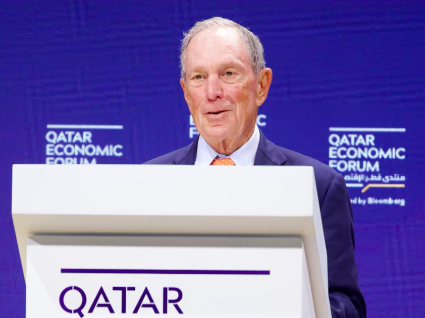 Michael Bloomberg, the founder of Bloomberg LP. 