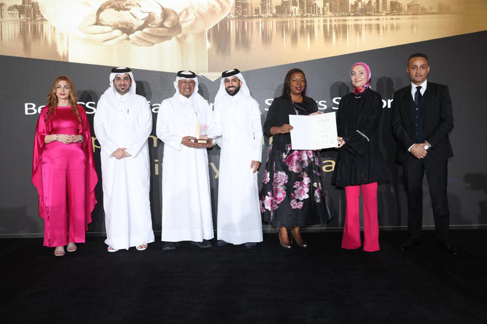 SC officials along with others during Qatar CSR Summit award ceremony.  