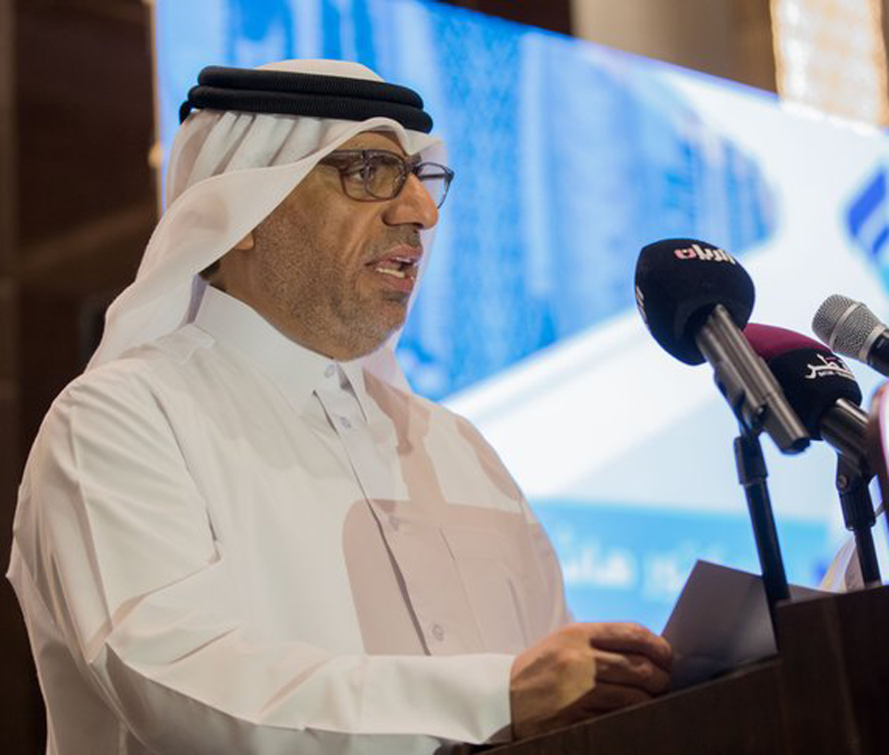 Chairman of Qatar Association of Certified Public Accountants (QCPA) Dr. Hashim Al Sayed addressing the conference.