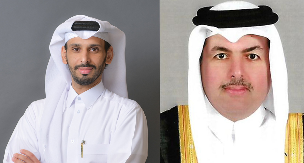 From left: Sheikh Hamad bin Mohammed Al Thani, member of Board of Directors and CEO of Mazaya Real Estate Development Company, and Sheikh Faisal bin Fahd Al Thani, Chairman of Board of Directors of Al-Namaa Real Estate Development Company.