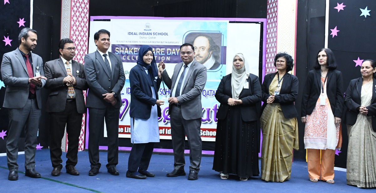 IIS officials and students during the launch of ‘Voice Out’ English Literary Club.