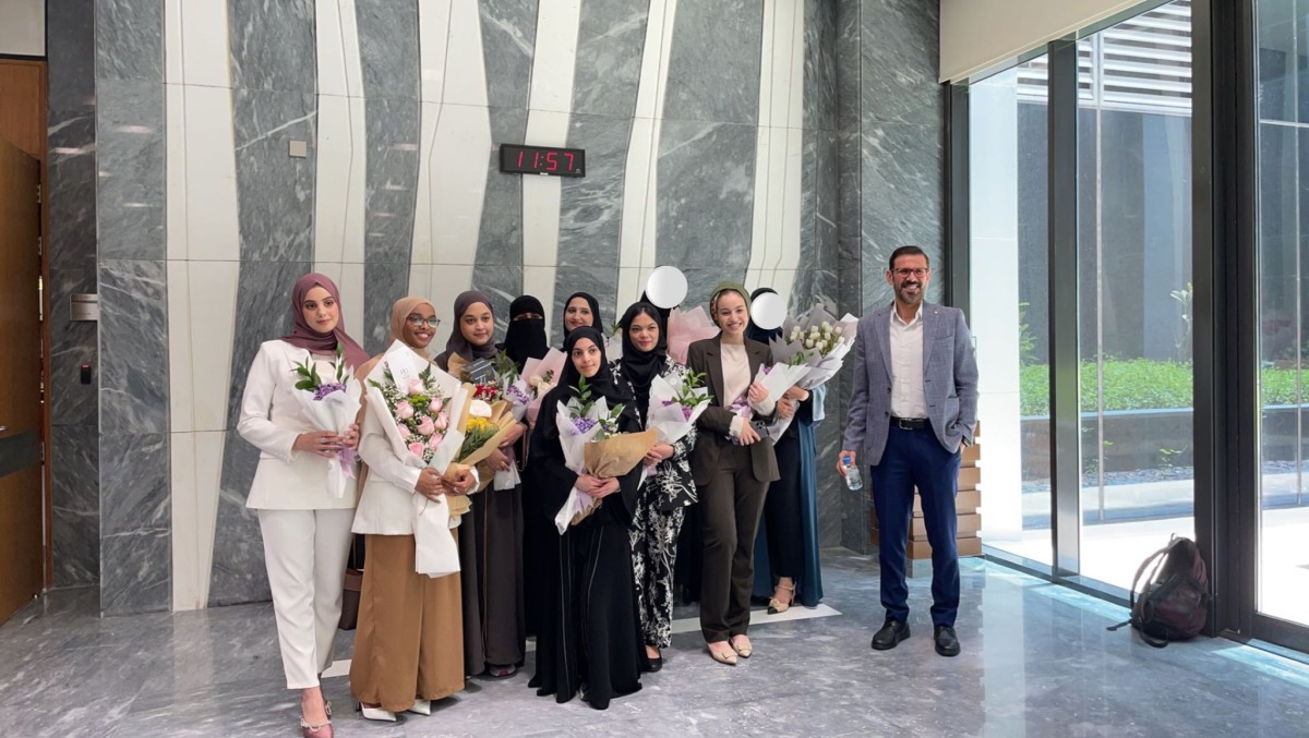 QU Biomedical Science students after presenting their graduation projects.