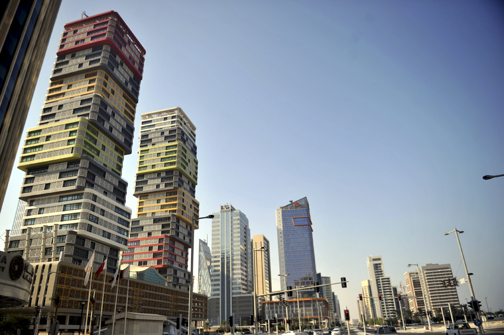 A general view of the financial district in Lusail City. PIC: Abdul Basit/The Peninsula