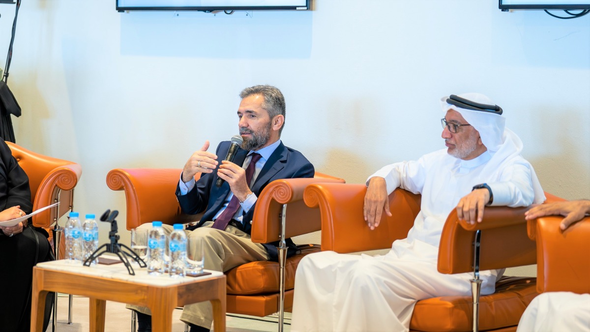 Dr. Recep Şentürk (left) and Dr. Jassim Al Sultan during the event.