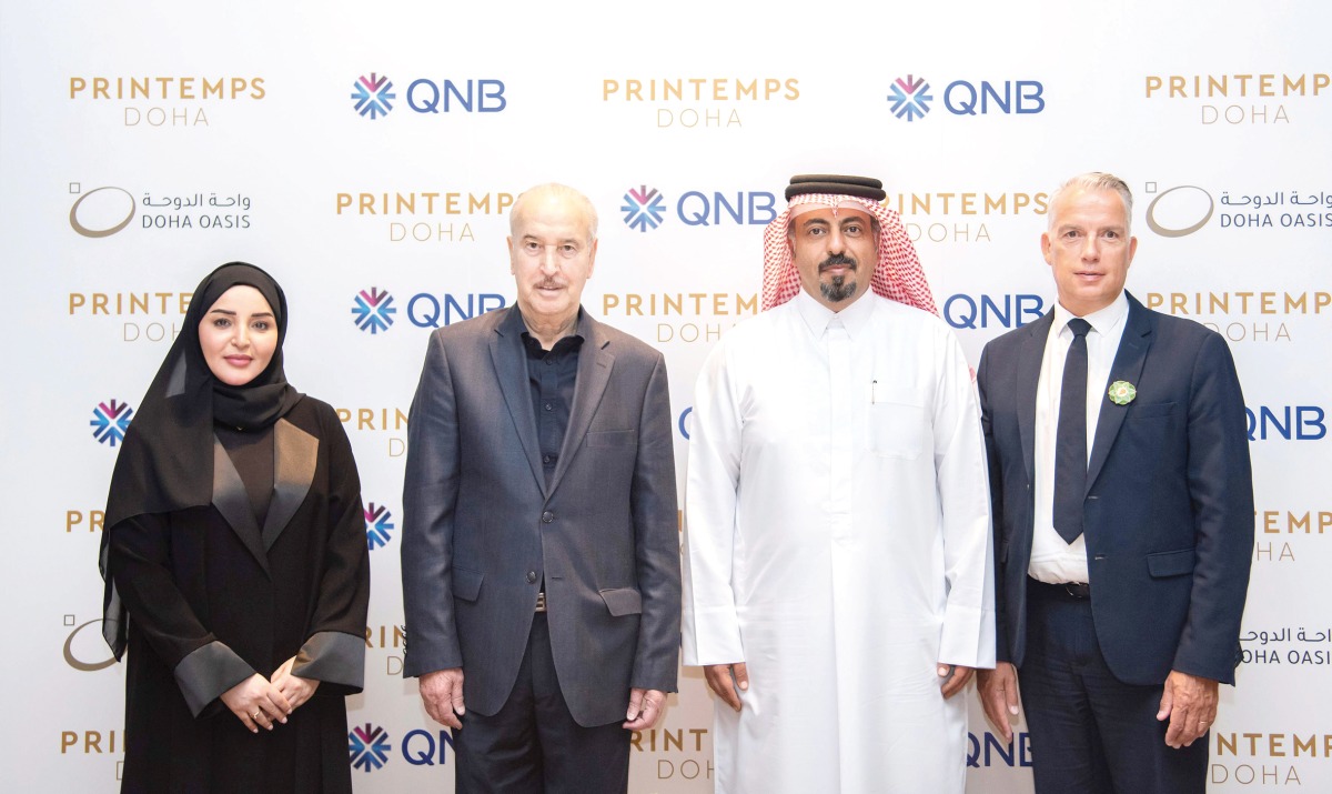 QNB and Printemps officials during the signing ceremony.