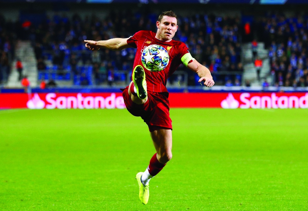 File photo: Liverpool's James Milner in action. Reuters/Francois Lenoir

